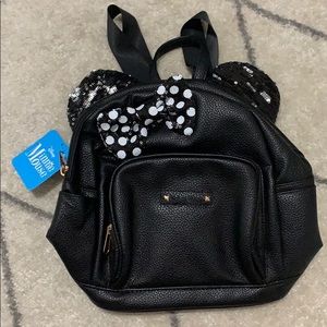 Black Minnie Mouse mini backpack
